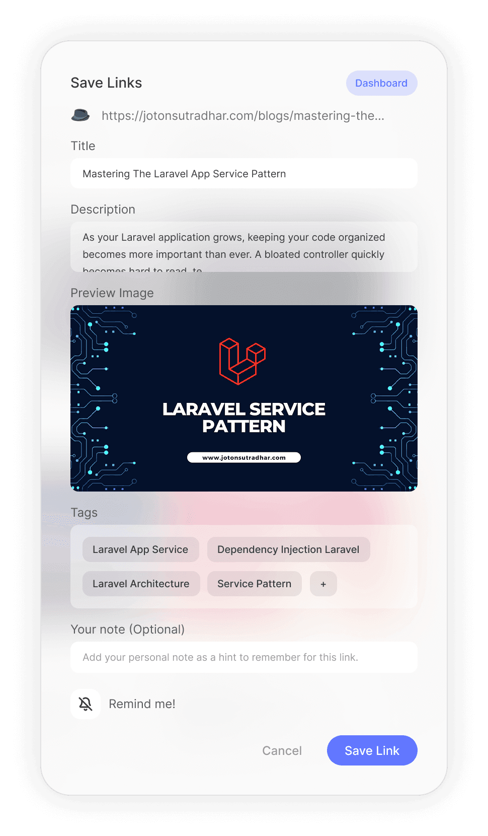 LinkLeft Extension